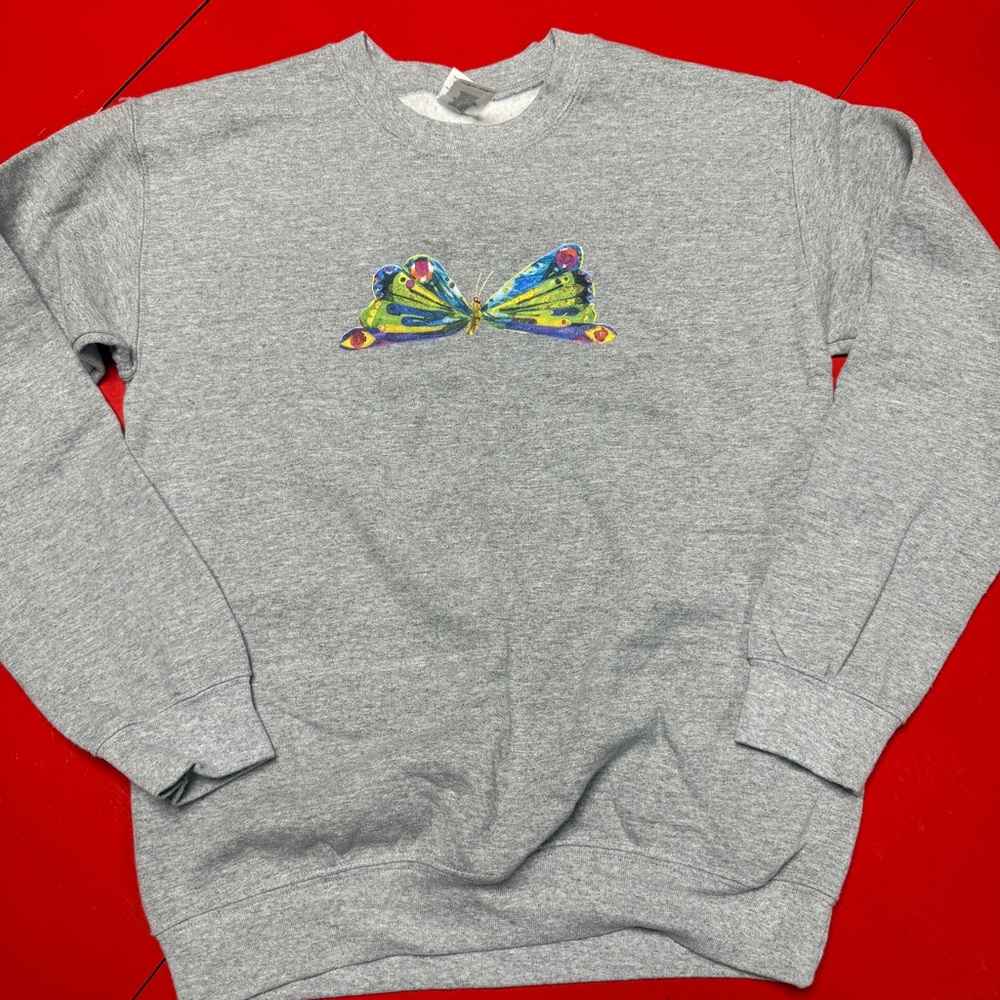 GILDAN BUTTERFLY MOTH LONG SLEEVE SWEATSHIRT